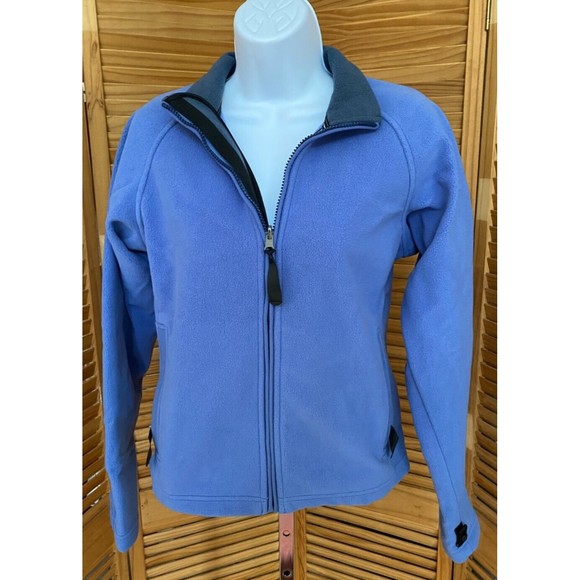 Nike ACG Women's Powder Blue VTG Thermal Layer Fleece Full Zip Jacket Size Small - Picture 1 of 10
